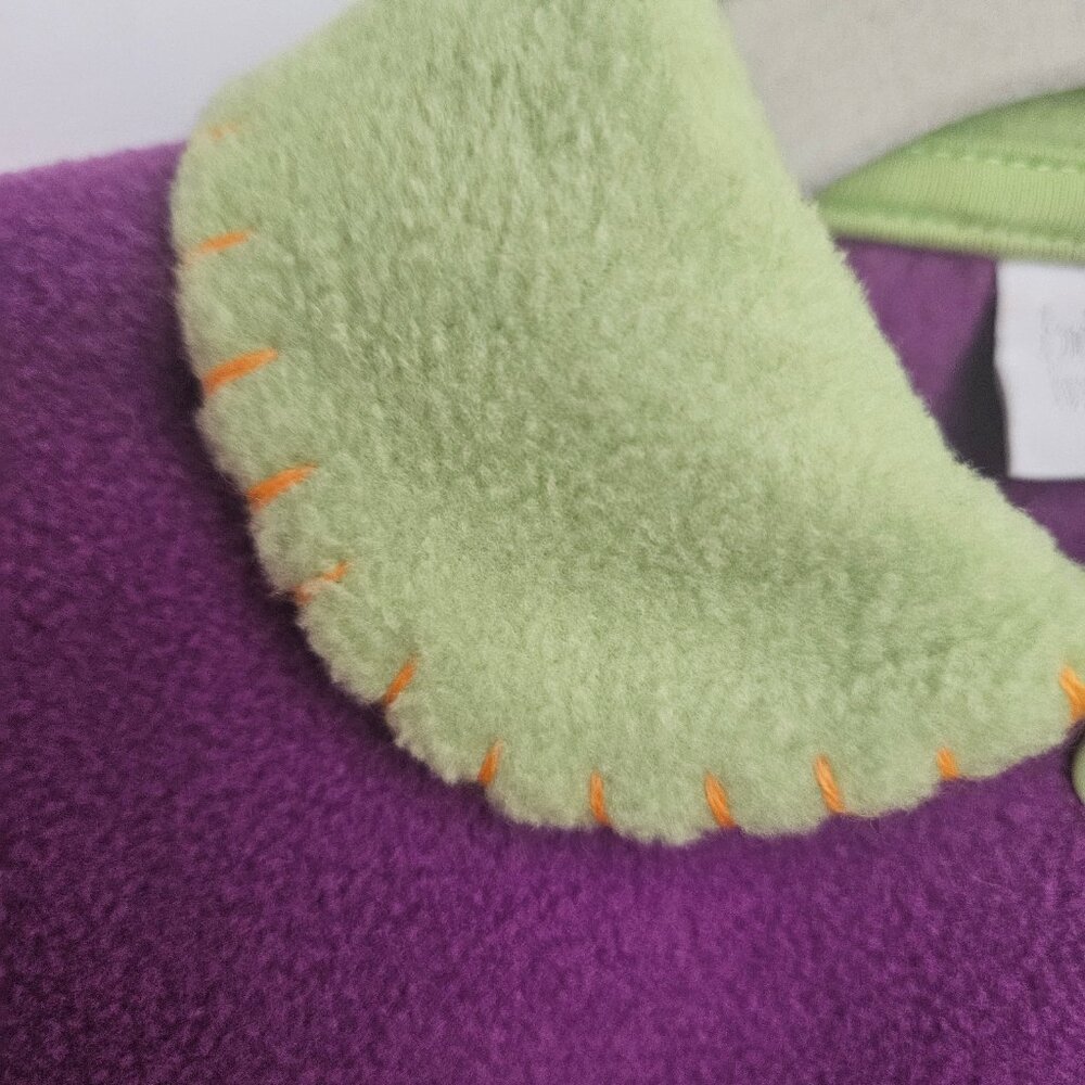 NWT Bright Future Baby Peas in a Pod Fleece Cardigan & Bootie Set Size 6-9 Month - Picture 2 of 12